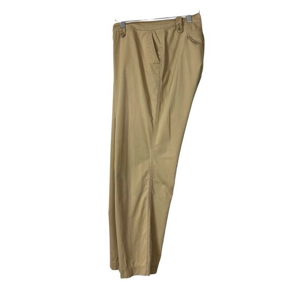Lauren Ralph Lauren Pants Khaki Carfo Pocket Tan Safari Women’s Plus Size 18W - Picture 2 of 9